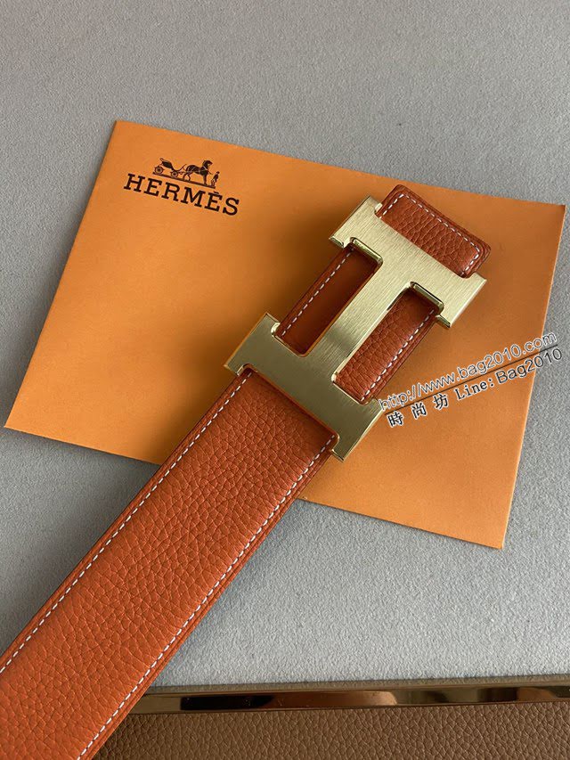 HERMES經典皮帶 愛馬仕Togo牛皮腰帶  jjp1999